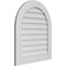 Ekena Millwork Round Top Surface Mount PVC Gable Vent: Non-Functional, w/ 3-1/2"W x 1"P Standard Frame, 28"W x 32"H GVPRT28X3201SN - alternate 5